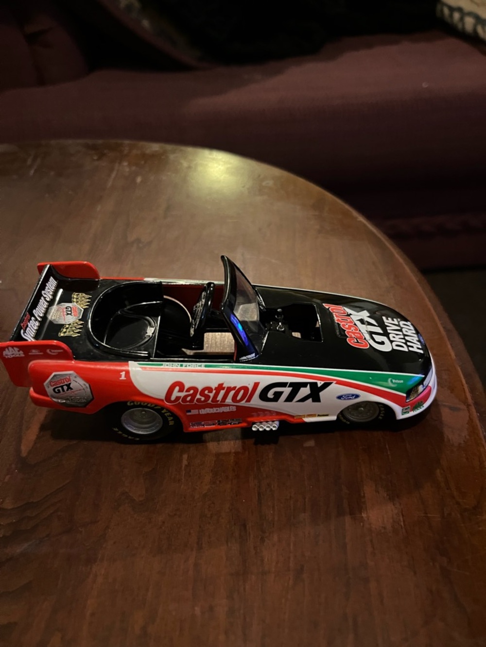 Red/Green/Black Kids Die-Cast Race Car Toy